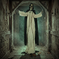Halloween ghost Decoration Movingghost with Glowing Eyes Life-Size Decor for Creepy Dwelling