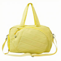 Detachable Strap Quilted Sports Bag Zippered Padded Duffel Bag