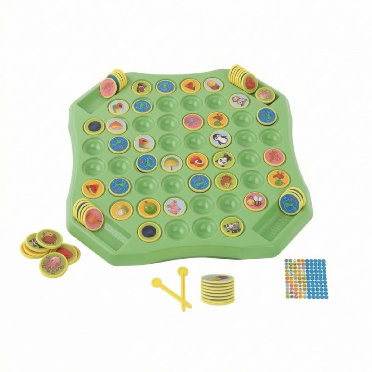Flip Match Board Game Educational Flip-Tile Game Board Tabletop for Families, Young Children, Classroom, Home