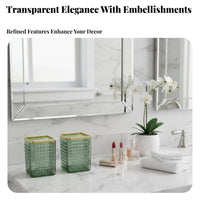 Upright Desk holder Luxury Design Fluted Brush holder multi-purpose for Home, School