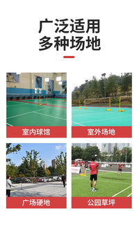 羽毛球网架便携式简易可调节高度折叠移动室内外移动网柱比赛标准 6.1米合金网架+网（高度+宽度）可调节
