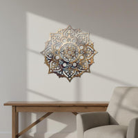 Metal Mandala Wall Oversized Size Mandala Wall Decor Hollow Cut Design for Outdoor