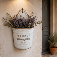 Metal Wall Planter Easy to Install Distressed Wall Planter