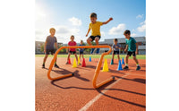 Lightweight Adjustable Agility Hurdle Portable Wicket Sturdy Hurdles Stable for Athletes