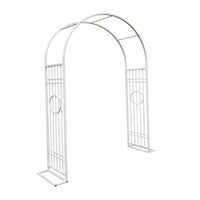 1 Piece Climbing Plant Archway Metal Garden Arbor Sturdy Plant Trellis Weather Resistant Iron Construction for Gardeners DIY Enthusiasts Backyard Patio Yard