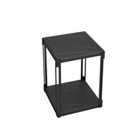 Square Accent Table Nordic design Nightstand Space-Saving for Bedroom, Homeowners