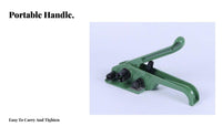 Labor-Saving Woven Strap Tensioning Tool Easy Operation Manual Strapping Tensioner Heavy Duty for Warehouse, Shipping