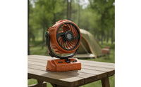 Compact Cordless Fan Adjustable Speeds Portable Fan with Digital Display Quiet 360° Tilt for Campers, Camping