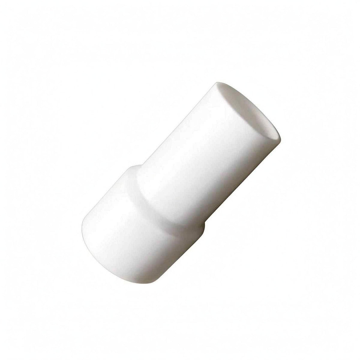 Pool Vacuum Hose Adapter Single Piece White Plastic Connector
