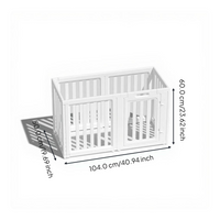 Expandable dog playpen, easy setup