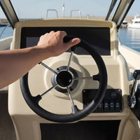 Stainless Steel Boat Steering Wheel Easy to Clean Watercraft Part Quick Install