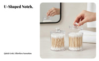 Cotton round and Swab Holder Clear Design Cotton round and Swab Dispenser for Adults