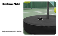 Easy to Install Solo Tennis Rebound Coach Stable Weighted Base Tether Tennis Set Tangle-Unrestricted for Beginners, Adults, Lawn, Playground