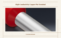 Pre-insulated pin terminal, secure crimp