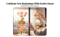 Housewarming Window Sticker, Electrostatic Decorative Decal, Kitchen Glass Door