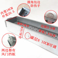 Commercial 1.5m Charcoal BBQ Grill with 18cm Inner Width, Thickened Outdoor Barbecue Equipment