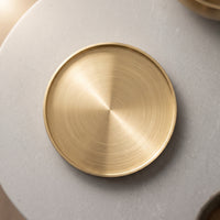 Metal Brass Tray Minimalist Cup Coaster Multipurpose Tea Tray Insert Versatile for Tabletop Decor