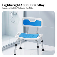 Shower Stool with Backrest