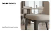 Upholstered Dining Chair Modern Design Curvedsupport Dining Chair Ergonomic Supportrest Gilded Legs for Adults, Restaurant