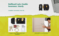 Double cylinder brass lock