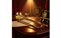 Bugle Playable Gold Bugle Musical Instrument for Drum Corps