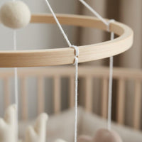 Felt Crib Mobile Handmade Nursery Hanging Toy Sleep Aid for Babies, Newborns