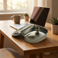 Stainless Steel Lunch Box 350ml Lunch Box For Office Outdoor Simple Design