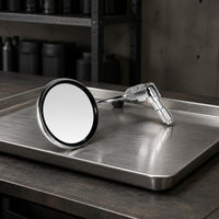 2 Pieces Cafe Racer Mirror Sturdy Aluminum Vehicle Accessory Adjustable Angle