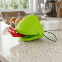 Safe Frog Toy with Elastic Loop Stretchy Plastic Frog Toy Playful Game Piece Interactive for Children