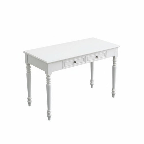 2-Drawer Wooden Desk pure wood Writing Table Light Luxury With Storage Drawers for Adults, residents, Study Room