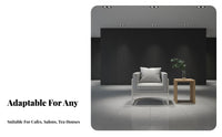 Modern Design Upholstered Shell Chair and Table Set Easy to Clean Cafe Seating Sturdy Construction Commercial Furniture Ergonomic Backrest for Restaurant Owners, Interior Designers, Coffee Shop, Teahouse, Nail Salon, Reception Area