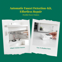Automatic detector Faucet, Infrared Control Box, contactlessless Bathroom Sink faucet, Hot & Cold, Deck Mount, Nocontactless