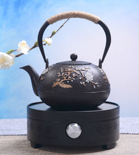 典工堂铁壶仿日本南部铸铁壶双铁喜上眉梢生铁壶 烧水壶 茶具茶壶