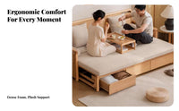 Wooden Arhatdesign Sleeper Foldable Design Sofa Bed Multifunctional Living Room Furniture for Families, Homeowners, Small Spaces, Bedroom, Office
