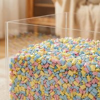 Soft Wood Pulp Hamster Bedding, Multicolored Paper Litter for Dwarf Hamsters, 450g Soft Animal Bedding and Paper Litter for Small Animals