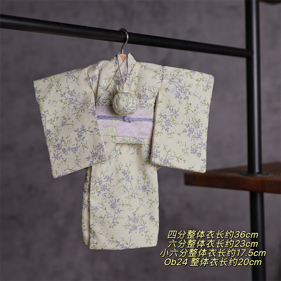1/4 Bjd / Beige Purple Floral