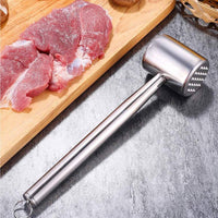 Two-SidedSided Meat Tenderizer Rust Resistant Stainless Steel Meat Mallet