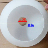 双开口平口灯罩灯饰配件奶白磨砂玻璃球形上下口灯罩台灯吊灯灯罩