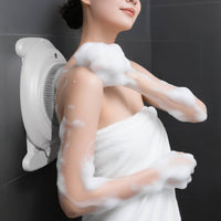 Handsunrestricted Wall Mounted Back Scrubber Adjustable Electric Shower Brush for Bathroom