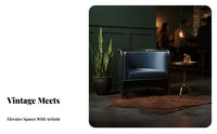 Wooden Frame Woven Chair Retro Aesthetic Accent Seating Centuryera Modern Design Sturdy Construction for Homeowners
