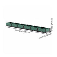 Vegetable Planter Box Weather-Resistant Balcony Planter Space-Saving Raised Bed for Patio