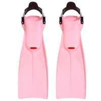 Long Scuba Diving Fins with Adjustable Spring Straps for Swimming Training and Snorkeling