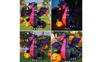 Inflatable Dragon with Pumpkin Giant Inflatable Dragon Spooky Halloween Decoration for Yard