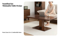 raiseTop Coffee Table Adjustable Height raiseTop Storage Table Versatile Purpose Anti-Collision Rounded Corners
