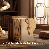 Retractable Bookend Adjustable Book Stand Traditional Chinese & design for Students