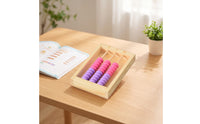 Wooden Abacus Traditional Mini Abacus Wooden Counting Toy Tactile Math Manipulative Interactive for Students, Homeschool