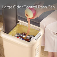 Large Capacity Trash Can with Foot Pedal and Lid