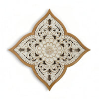 Carved Wood Wall Art Floral Carved Wall Art Decorative for Hallway
