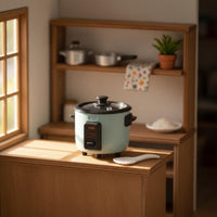 Highly Realistic 1:12 Scale Rice Cooker Exquisite Details Dollhouse Rice Cooker Authentic Design Dollhouse Kitchen Model Versatile Decoration for Collectors, Kids, Playhouse