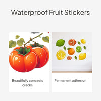 Waterproof Fruit Wall Stickers Decorative Patch Set